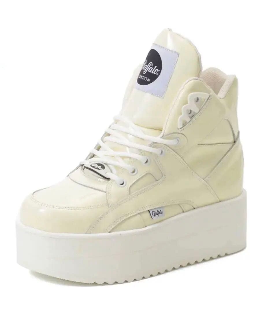 訳あり！BUFFALO／ハイカット厚底スニーカー27cm 新品同様¥69630