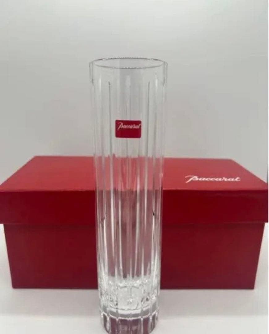 バカラ ハーモニー フラワーベース 花瓶 一輪挿し ストレート型 未使用