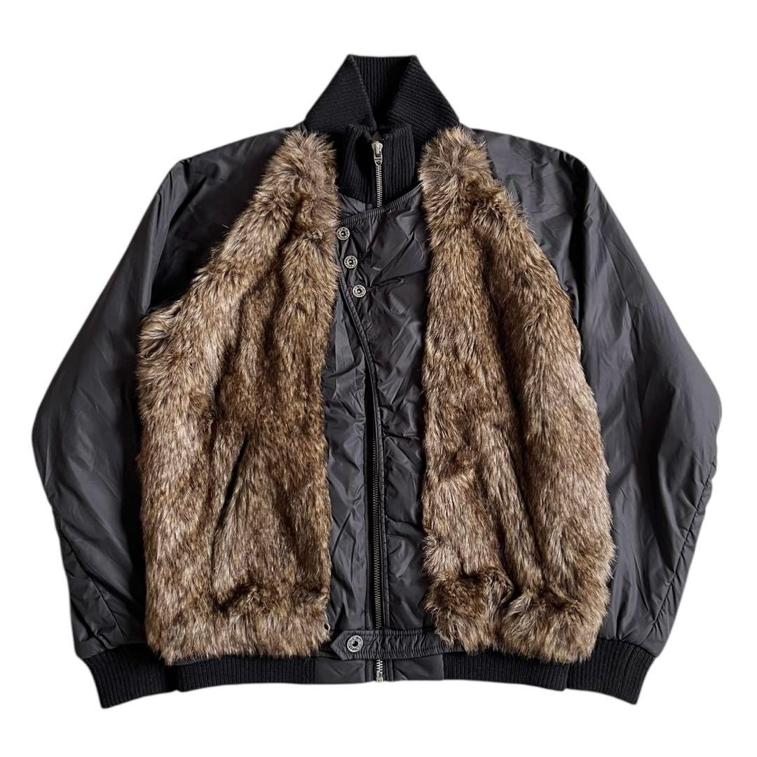 ジャケット・アウター 00s DIESEL Fur Docking Blouson Jacket
