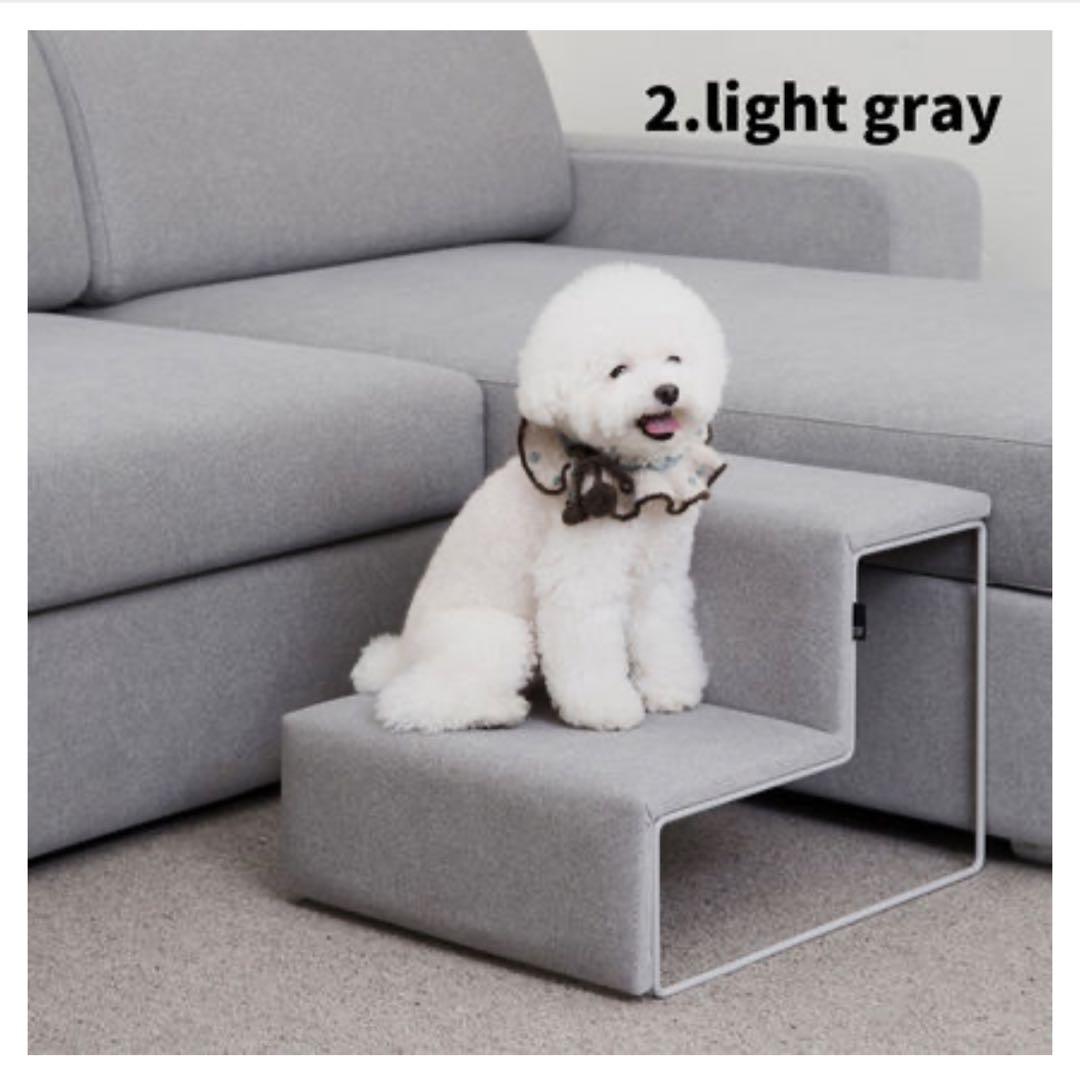 SMALLSTUFF おしゃれドッグステップ ペットステップ　　犬用階段　グレー