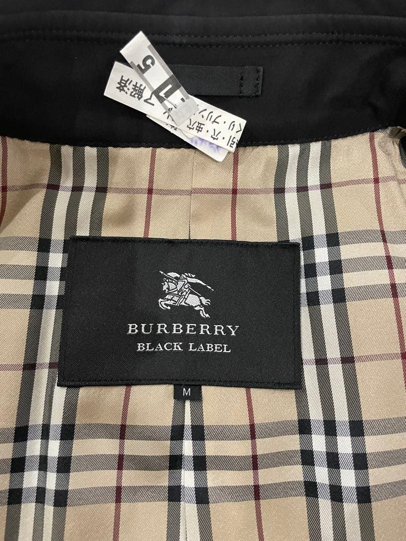 BURBERRY BLACK LABEL トレンチコート M ブラック 廃盤