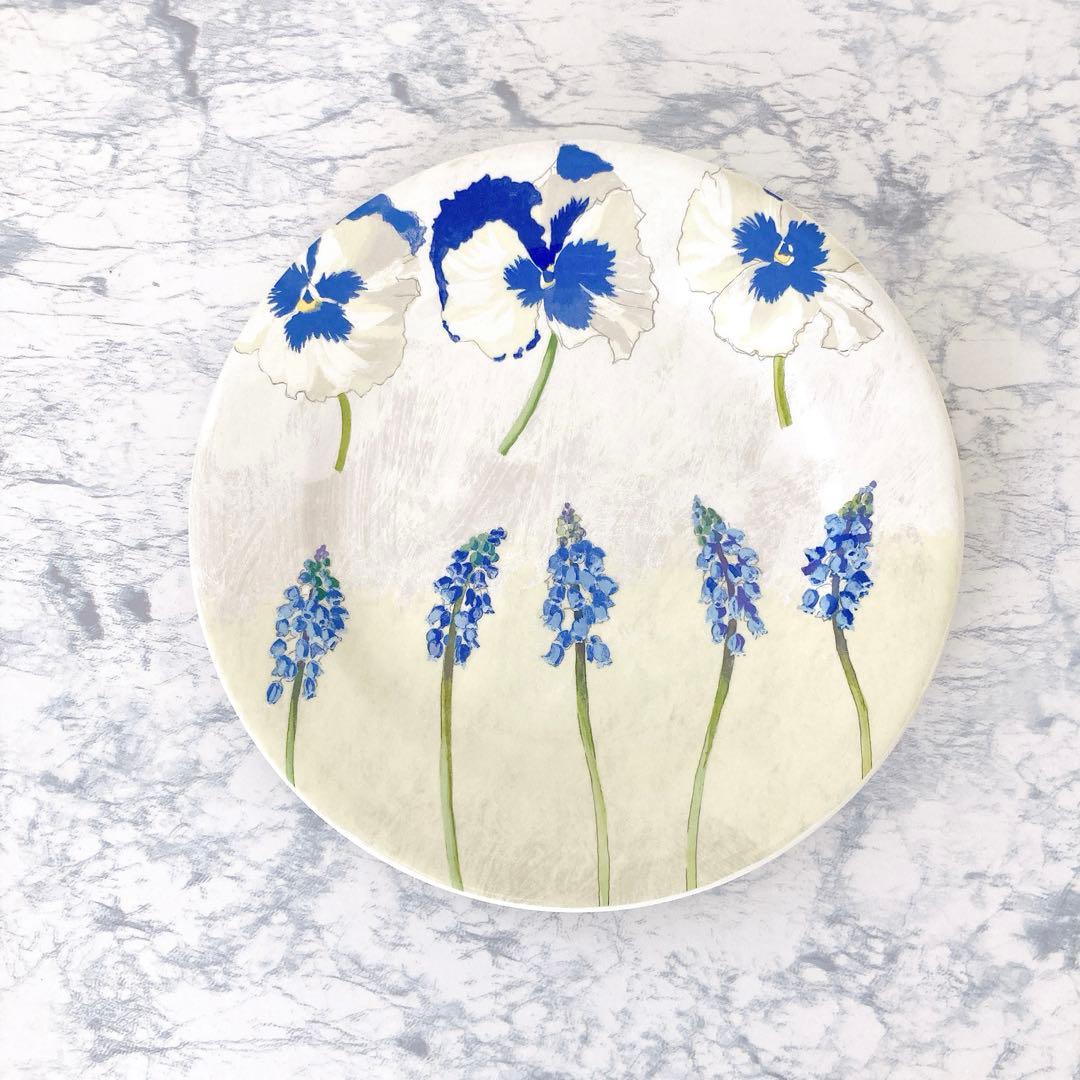 【美品】Gien ジアン Alice アリス ペアプレートセット