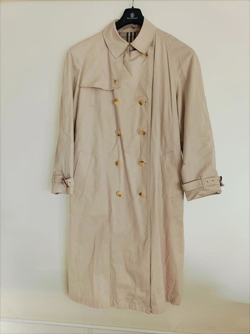 ★超美品★BURBERRY ベージュ チェック裏地 トレンチコート着丈125㌢