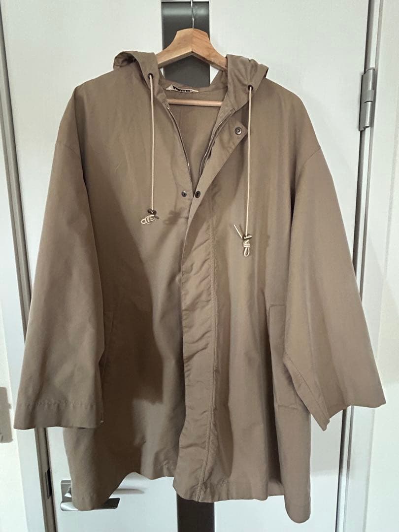 ジャケット・アウター AURALEE FINX POLYESTER HOODED COAT