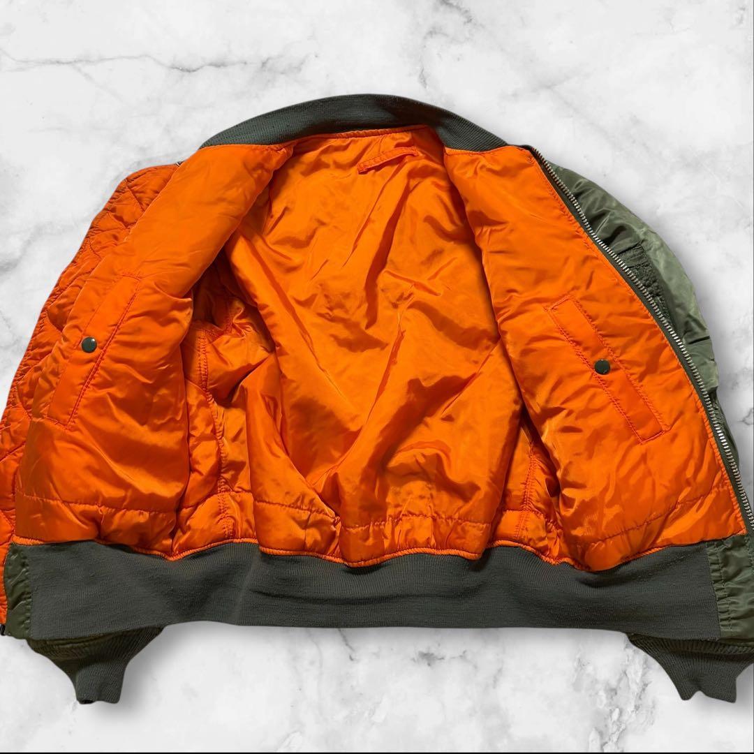 旧タグ80s アルファ MA-1フライトジャケット 空軍 アメリカ製 米国古着