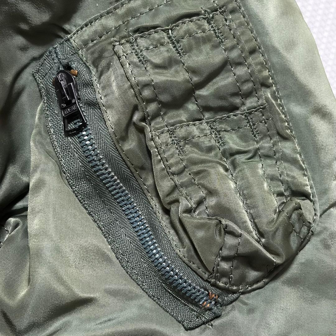 旧タグ80s アルファ MA-1フライトジャケット 空軍 アメリカ製 米国古着
