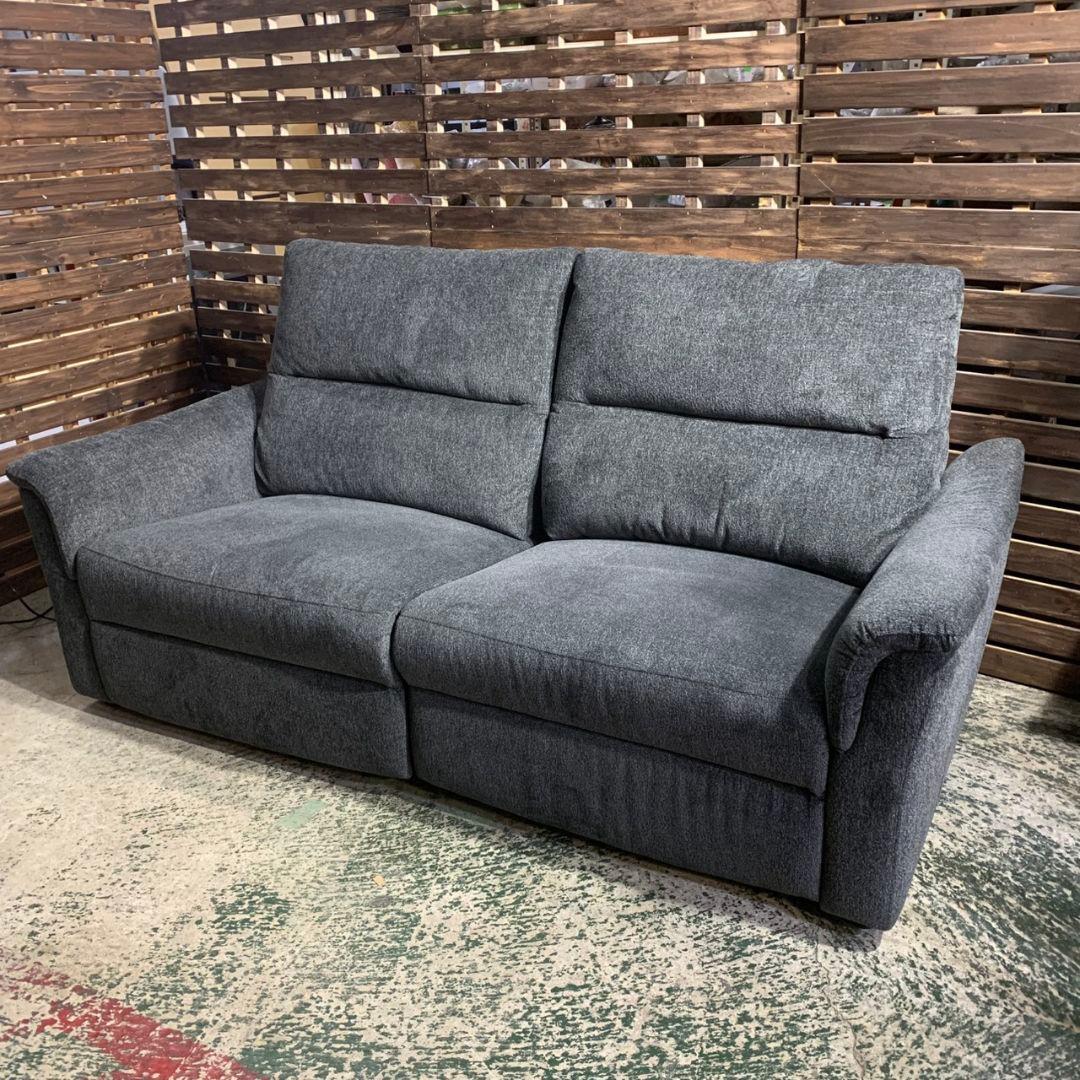 J845 NITORI ニトリ リクライニングソファ KK6133 ダークグレー