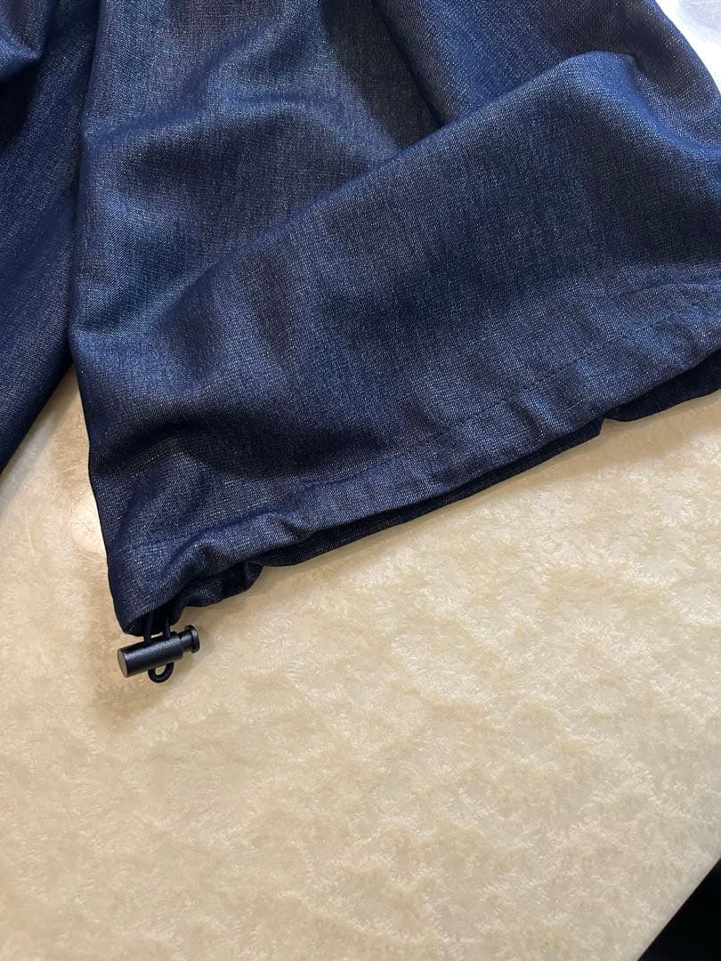 美品★ SHINY DENIM LIKE ROMPERS