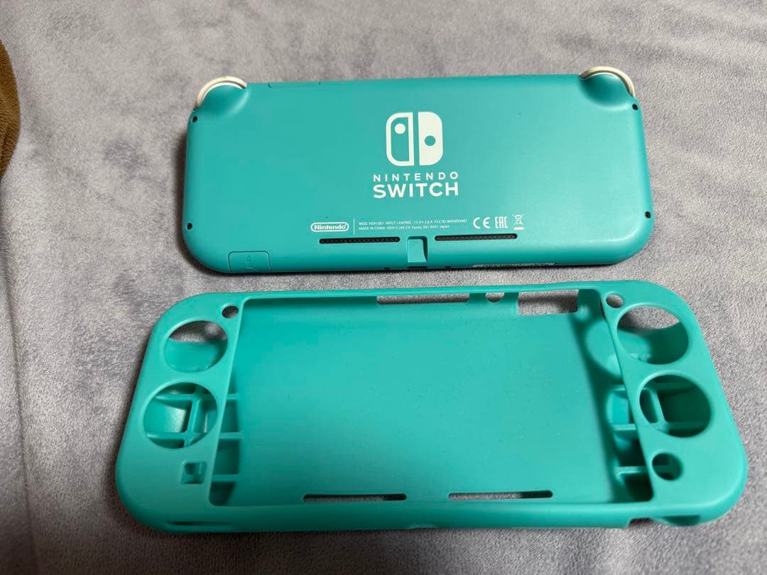 Nintendo Switch Lite ターコイズ 本体 カバー付き