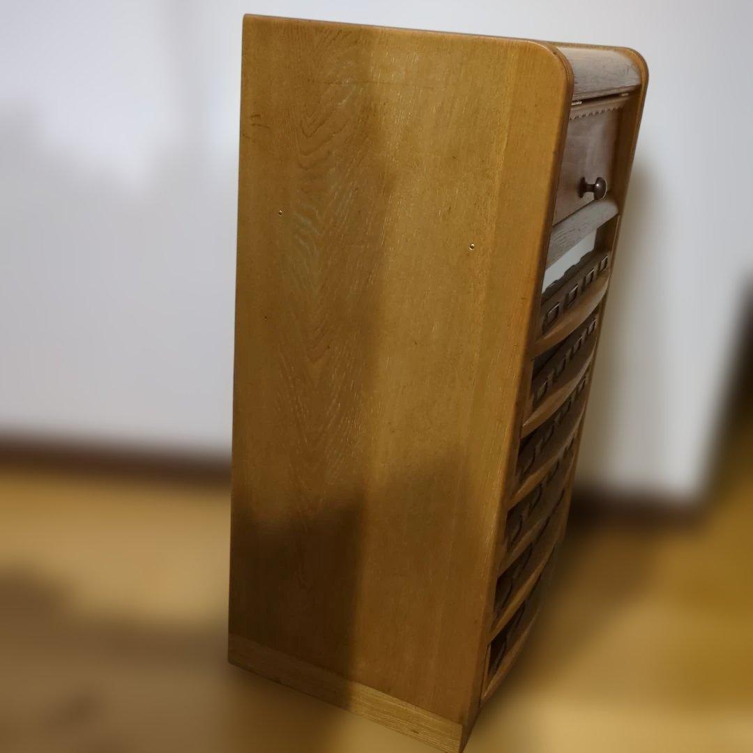 糸ケース陳列　ミシン糸　木製引き出　みや古染アンティーク