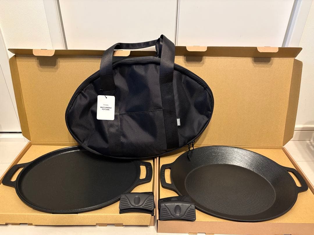 おまけ付き JHQ ×braaa マルチグリドルポット 蓋 ケース 持ち手 4点