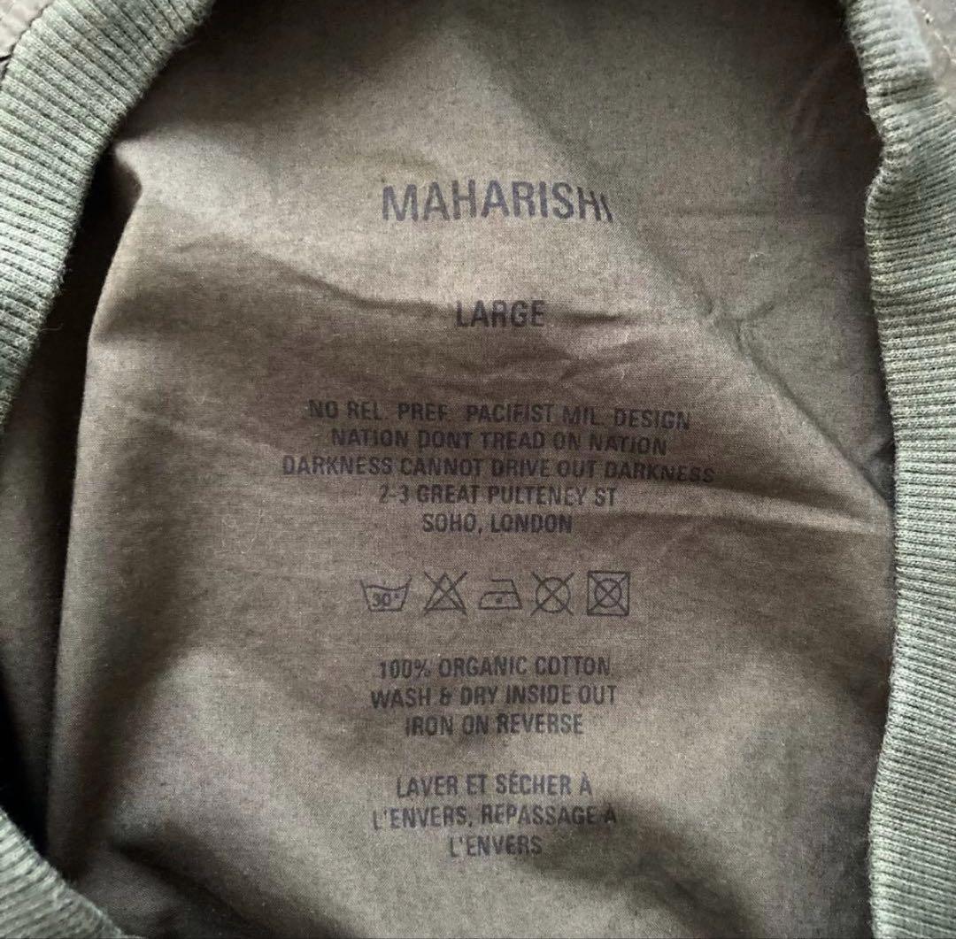 MAHARISHI プルオーバー クルーネックシャツ ドラゴン刺繍 ミリタリー