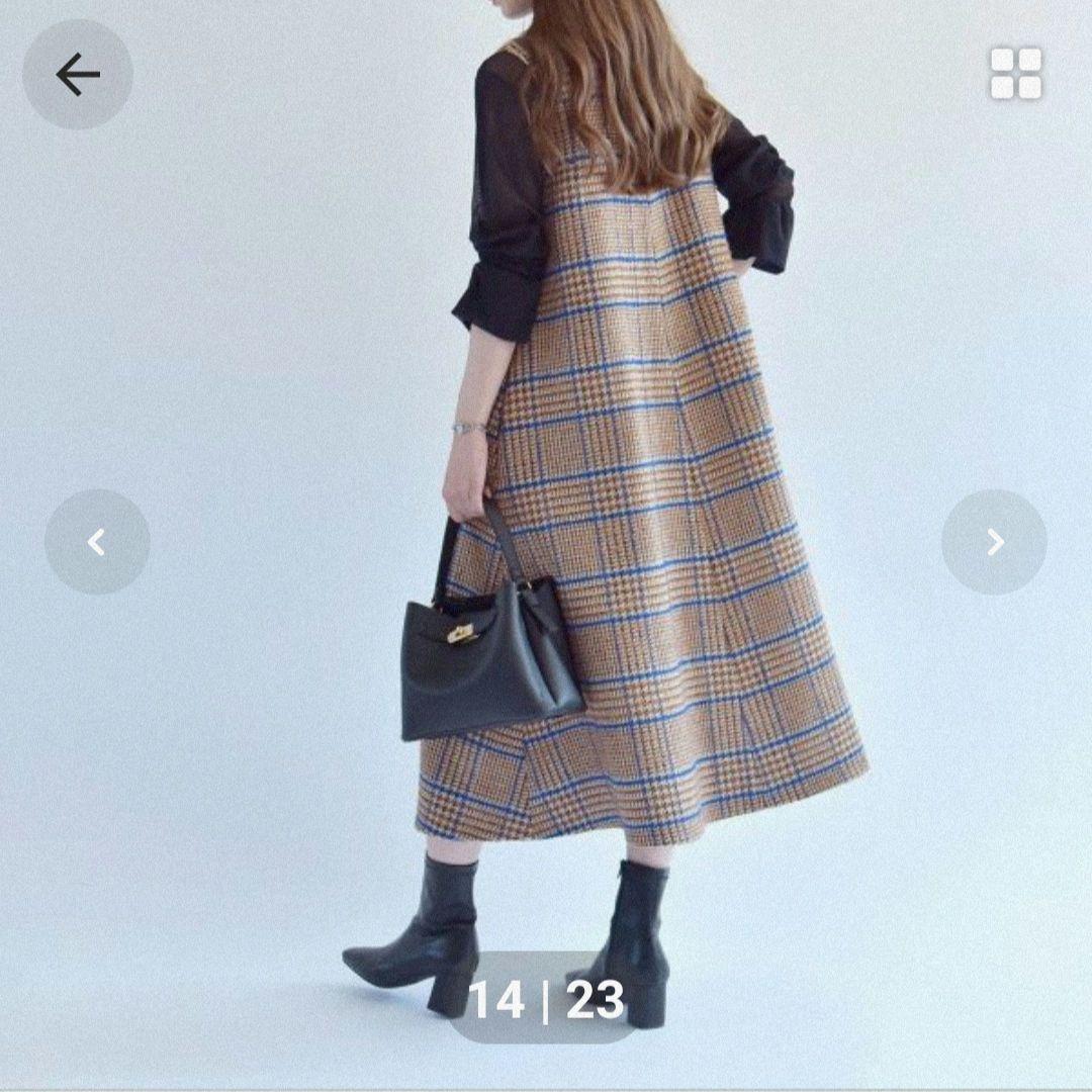 quaranciel INTESPRA ツイード チェックジャンパースカート
