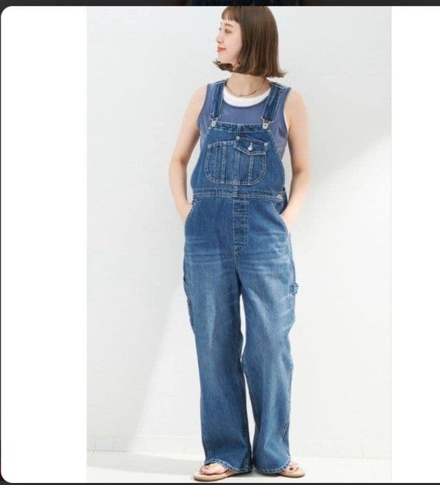 ★美品★B.C STOCKブルー オーバーオール　サロペット