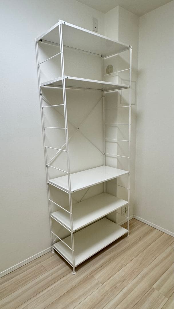 2024年購入美品スチールユニットシェルフ　スチール棚セット　特大　ライトグレー