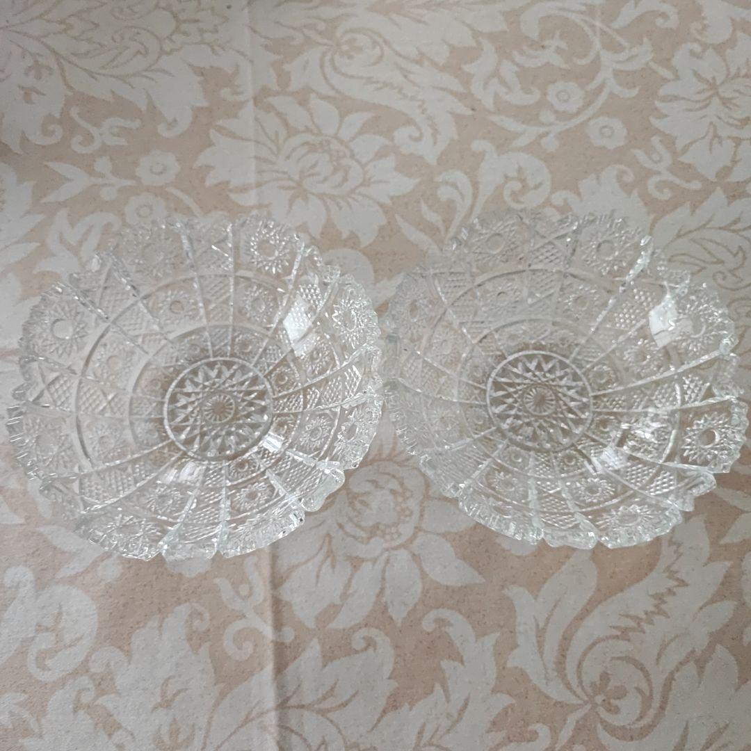 Bohemian ボヘミアクリスタル ボウル 2個