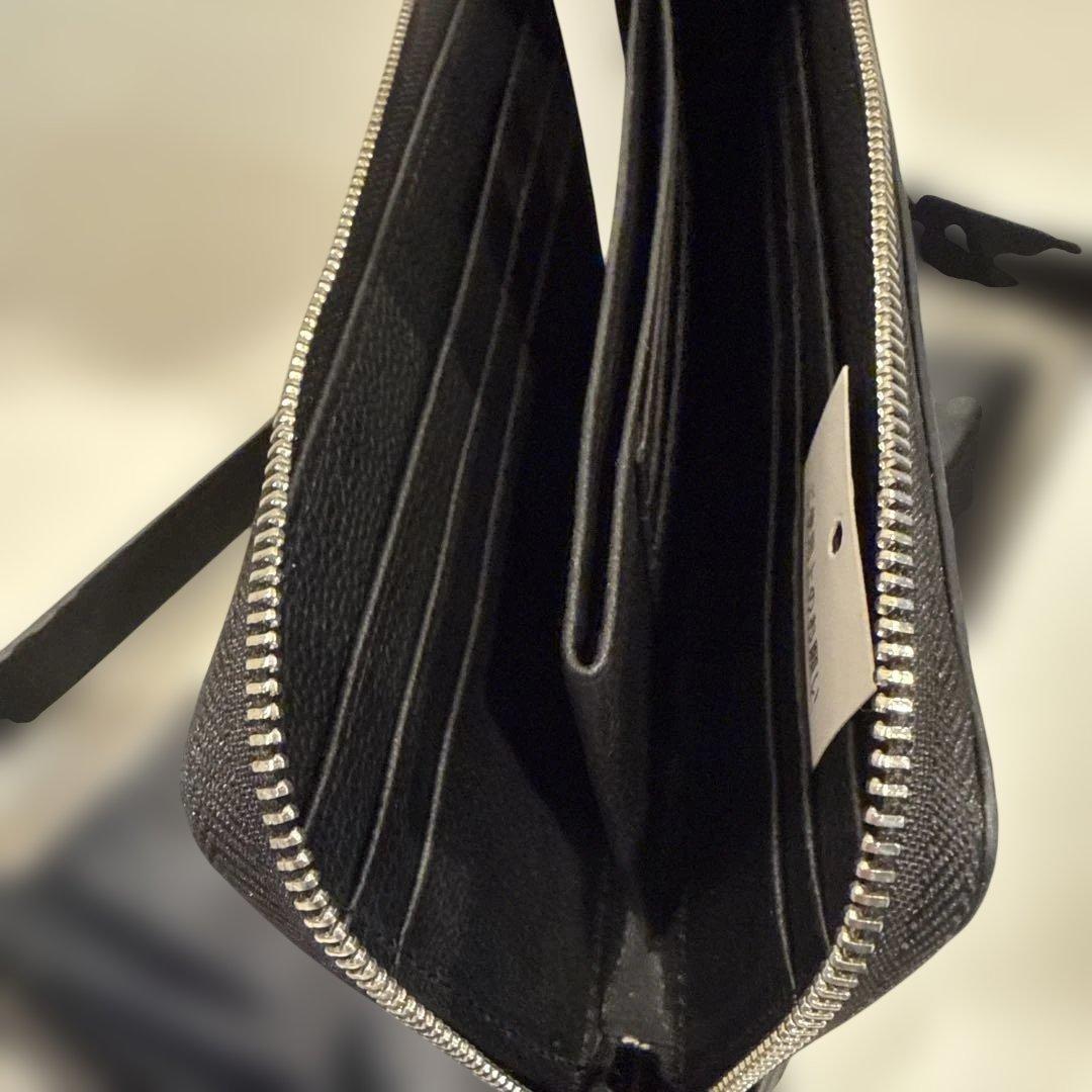 パピ さん専用新品　黒 シャイニングクロコダイルＬ型ファスナー長財布