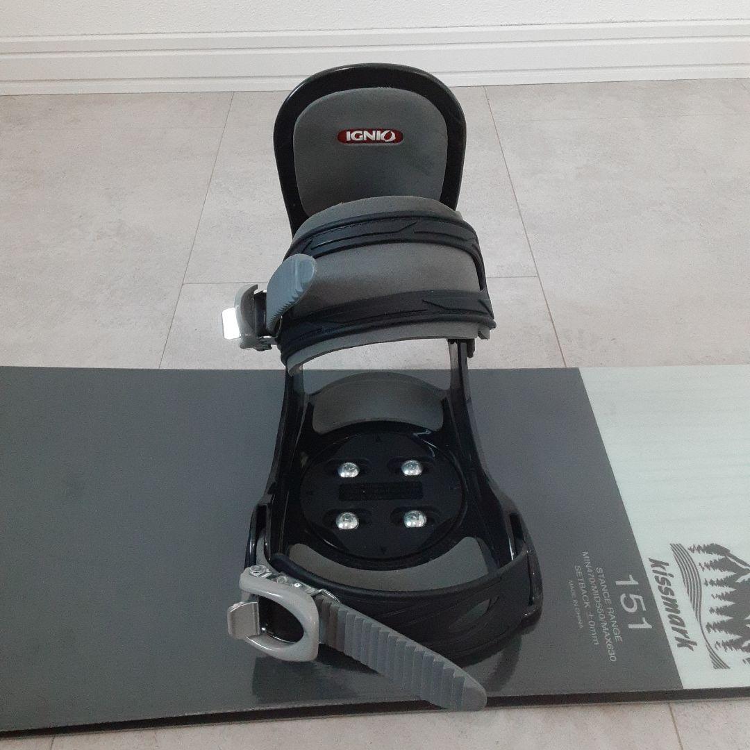 kissmark CITYCORAL 151 スノーボードセット ビンディング付