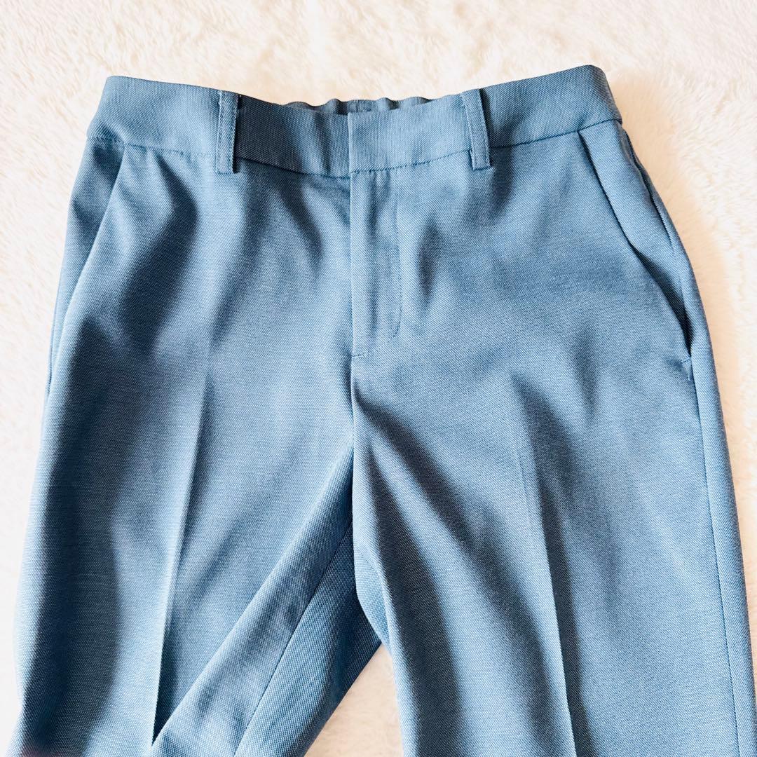 【美品】 グリーンレーベルリラクシング ジャケットパンツセットアップ スーツ 青