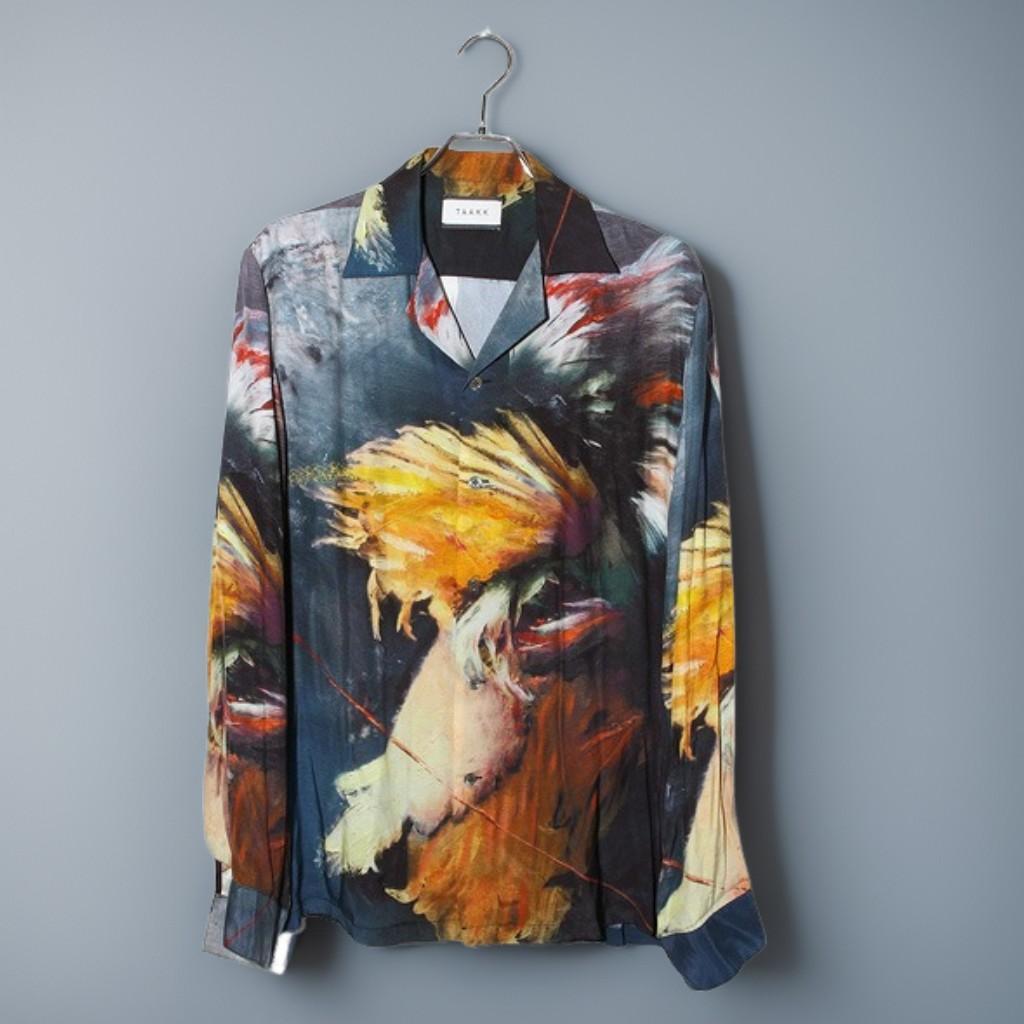 23AW TAAKK OIL PAINTING SHIRTS オイルシャツ