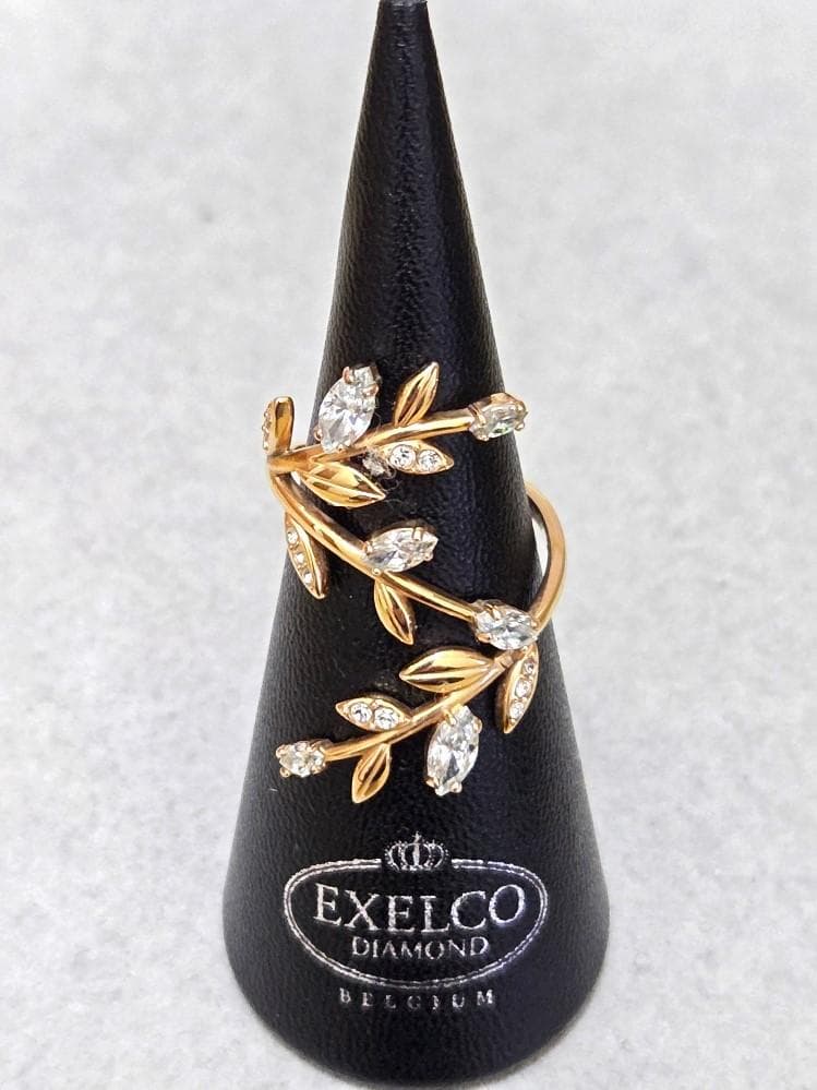 スワロフスキー　MAYFLY リング　良品　10号　43050