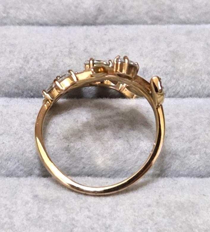 スワロフスキー　MAYFLY リング　良品　10号　43050