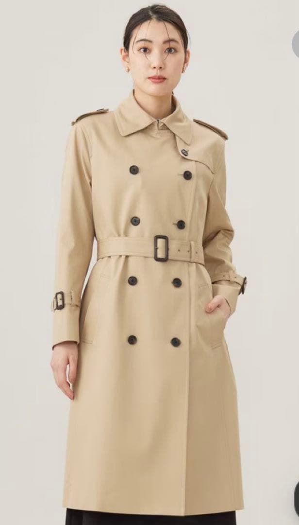 美品　ジェイプレス　撥水ギャバベンタイル トレンチコート　9号