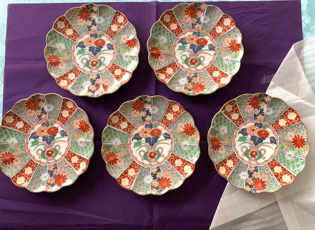 有田焼　古伊万里　陶扇