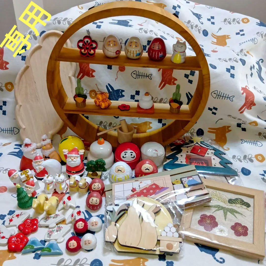 お正月 達磨 門松 鏡餅 鶴 オブジェ/ラック他 計49点 ナチュラルキッチン