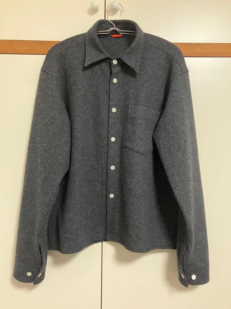 トップス NTRUL CLASSIC KNIT SHIRT GRAY size2