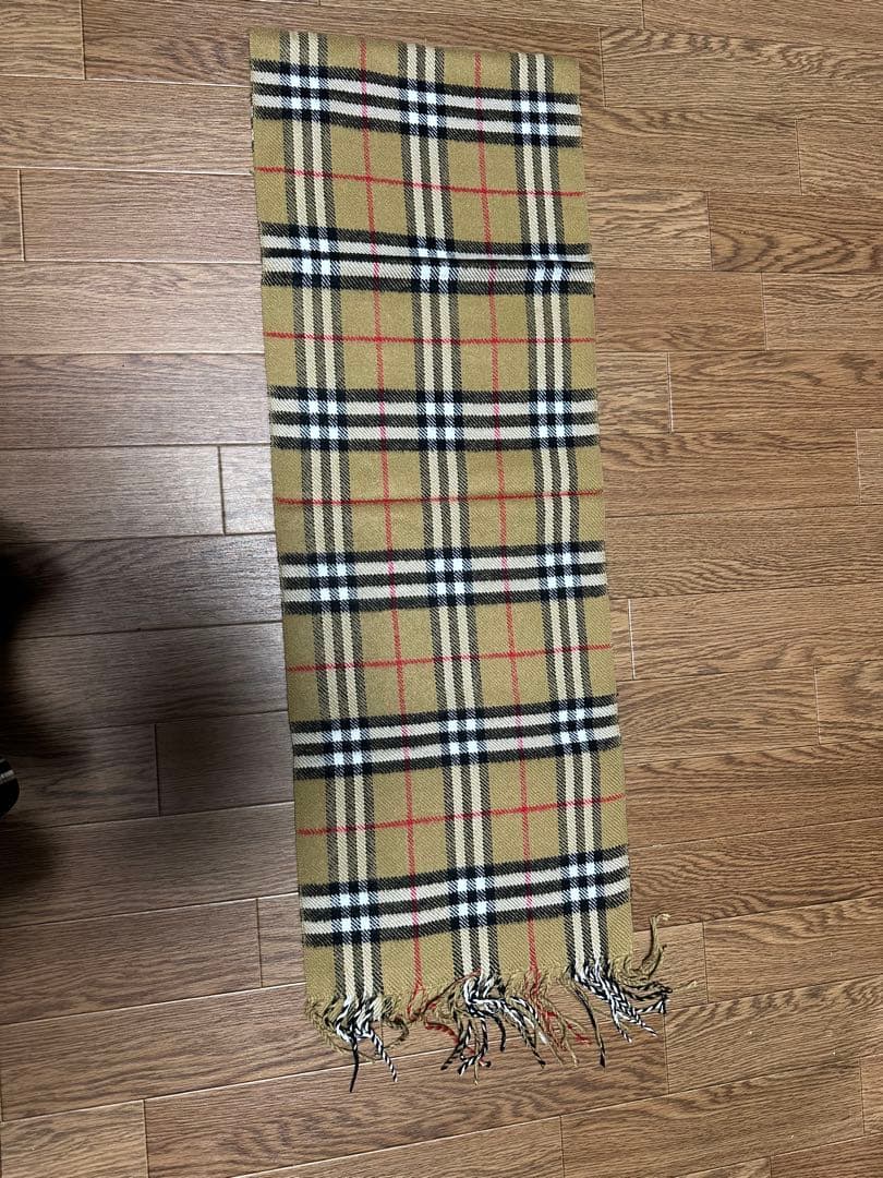 Burberryマフラー　新品　未使用 タグ付き　イングランド製　ベージュ