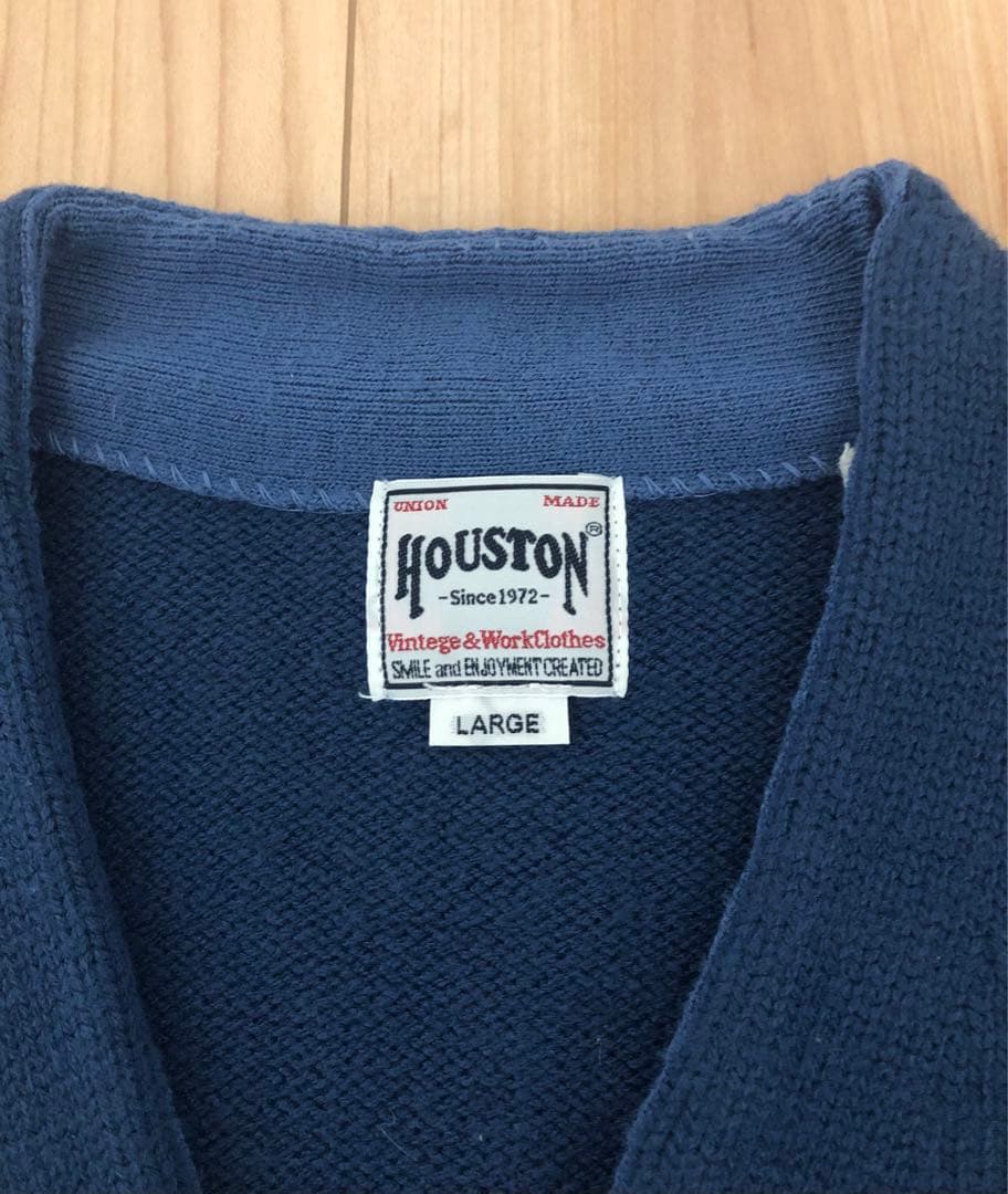 HOUSTON（ヒューストン）刺繍 スーベニアカーディガン 虎・地図／スカジャン