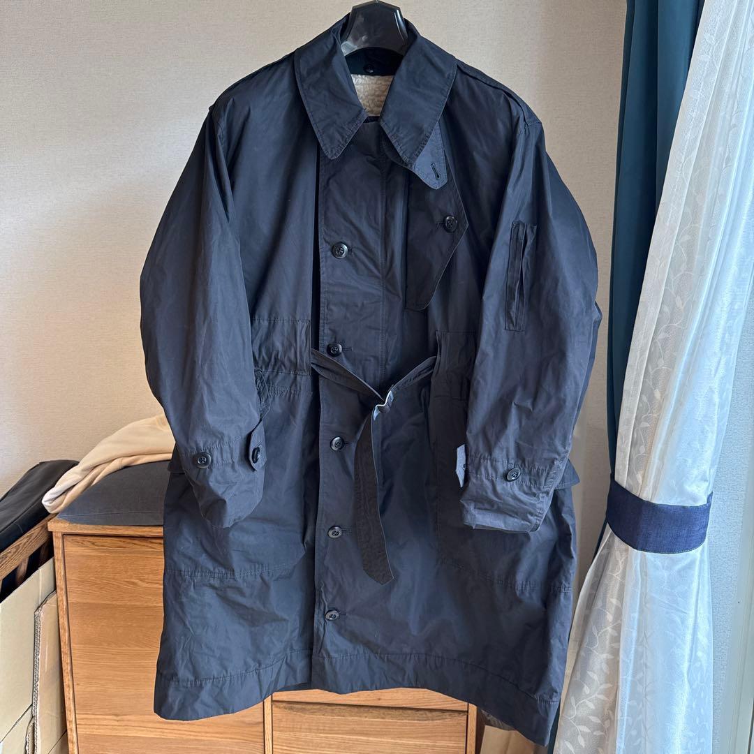 OLDMAN'S TAILOR ボアライナー付きステンカラーコート