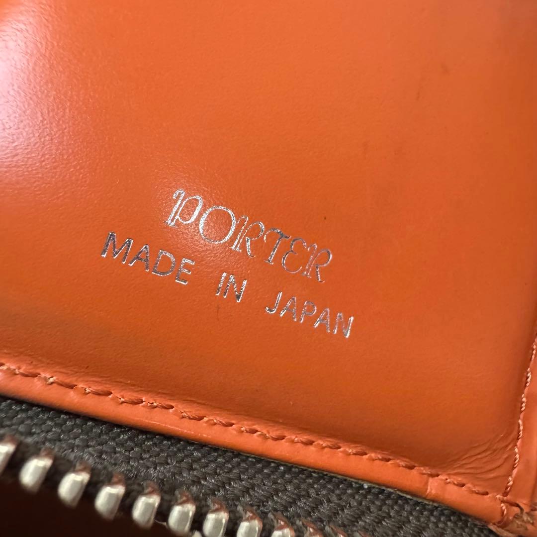 小物 PORTER PS LEATHER WALLET GLASS LEATHER