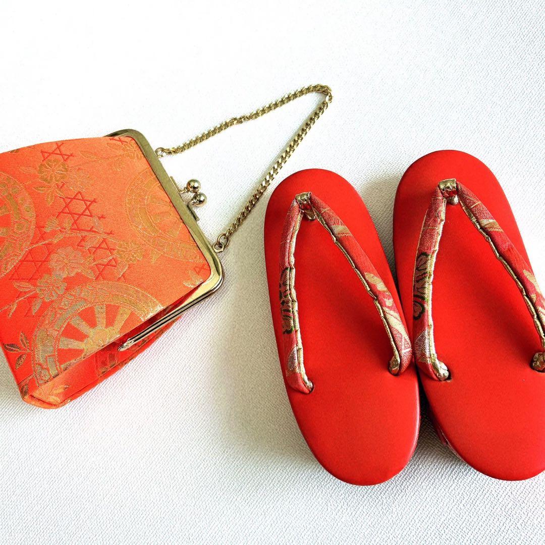 フルセット 七五三 7歳女の子 長着＆長襦袢＆帯＆小物　青地　金糸　地紋　梅