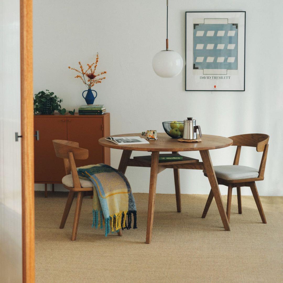 ADDAY(アディ)　ラウンドダイニングテーブル Φ1100