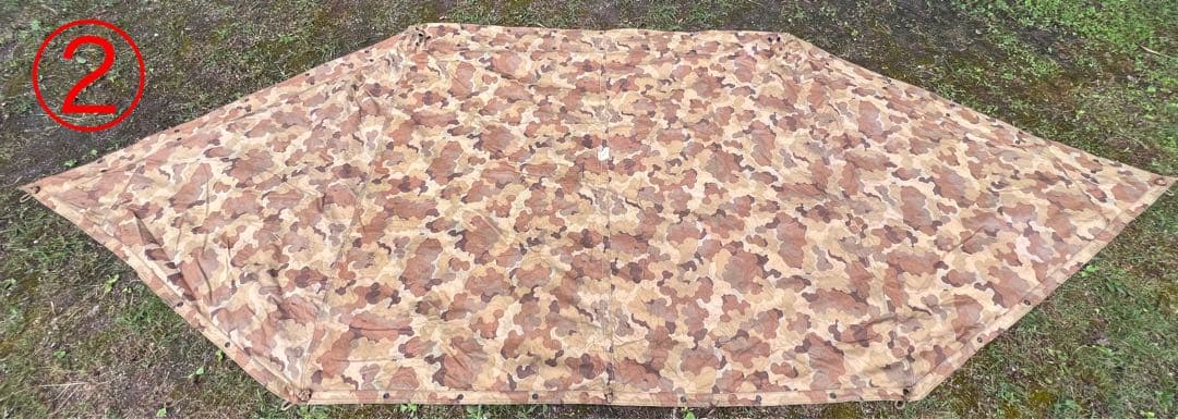 【超希少】ミッチェルパターンUSMC 米軍 パップテント シェルターハーフ 軍幕