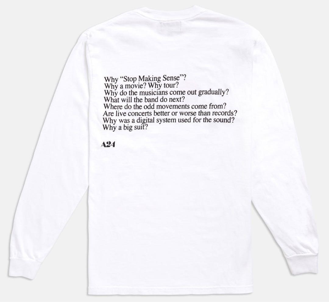新品未開封 A24 Stop Making Senseトーキング・ヘッズ ロンT