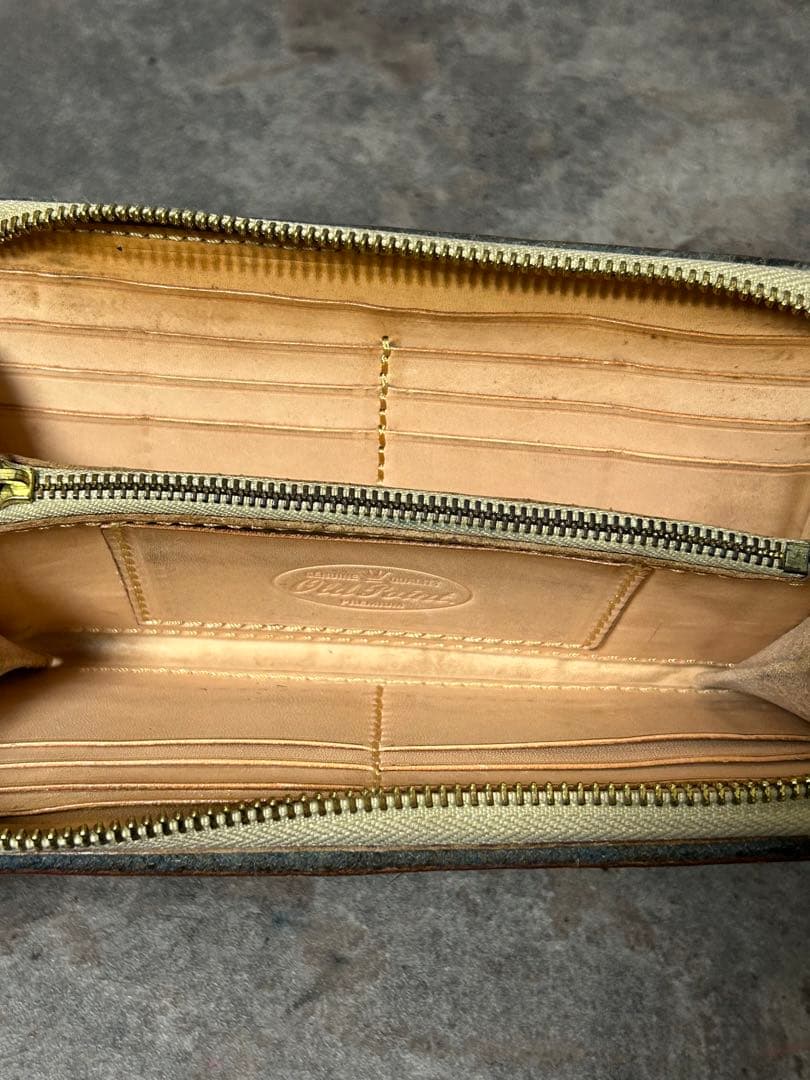 オールドポイント ラウンドファスナー ウォレット レザー ラグ チマヨ 長財布