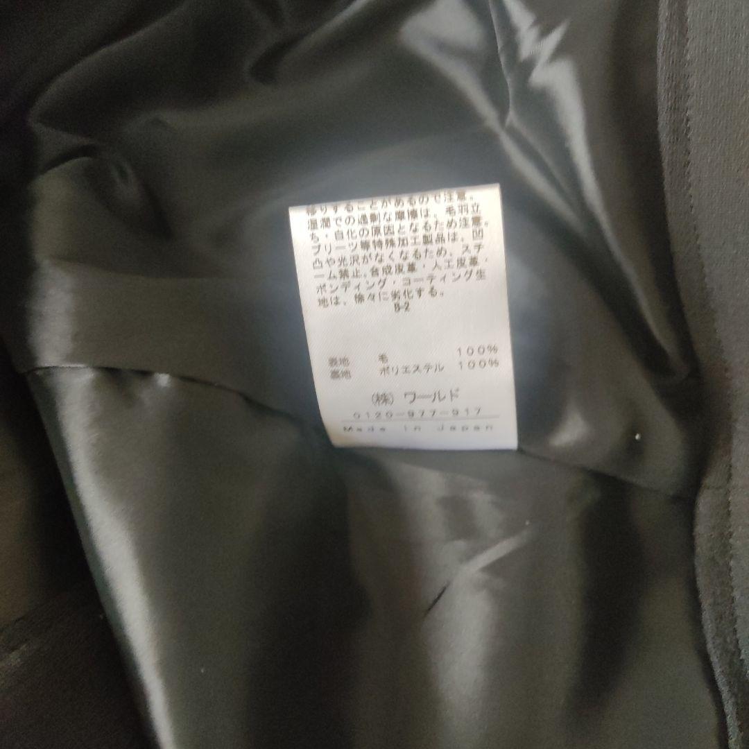 新品indivi vai スーツ　セットアップ　ノーカラー　黒　インディヴィXL