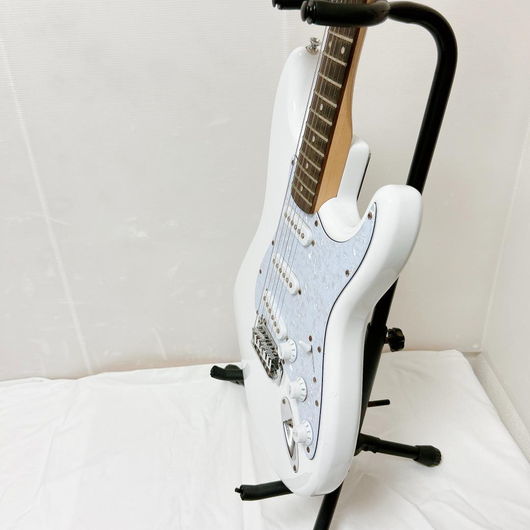 美品 Squier スクワイヤー Stratocaster ストラト ホワイト