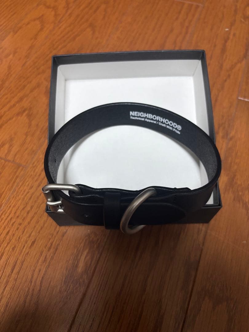 NEIGHBORHOOD 黒 レザー首輪