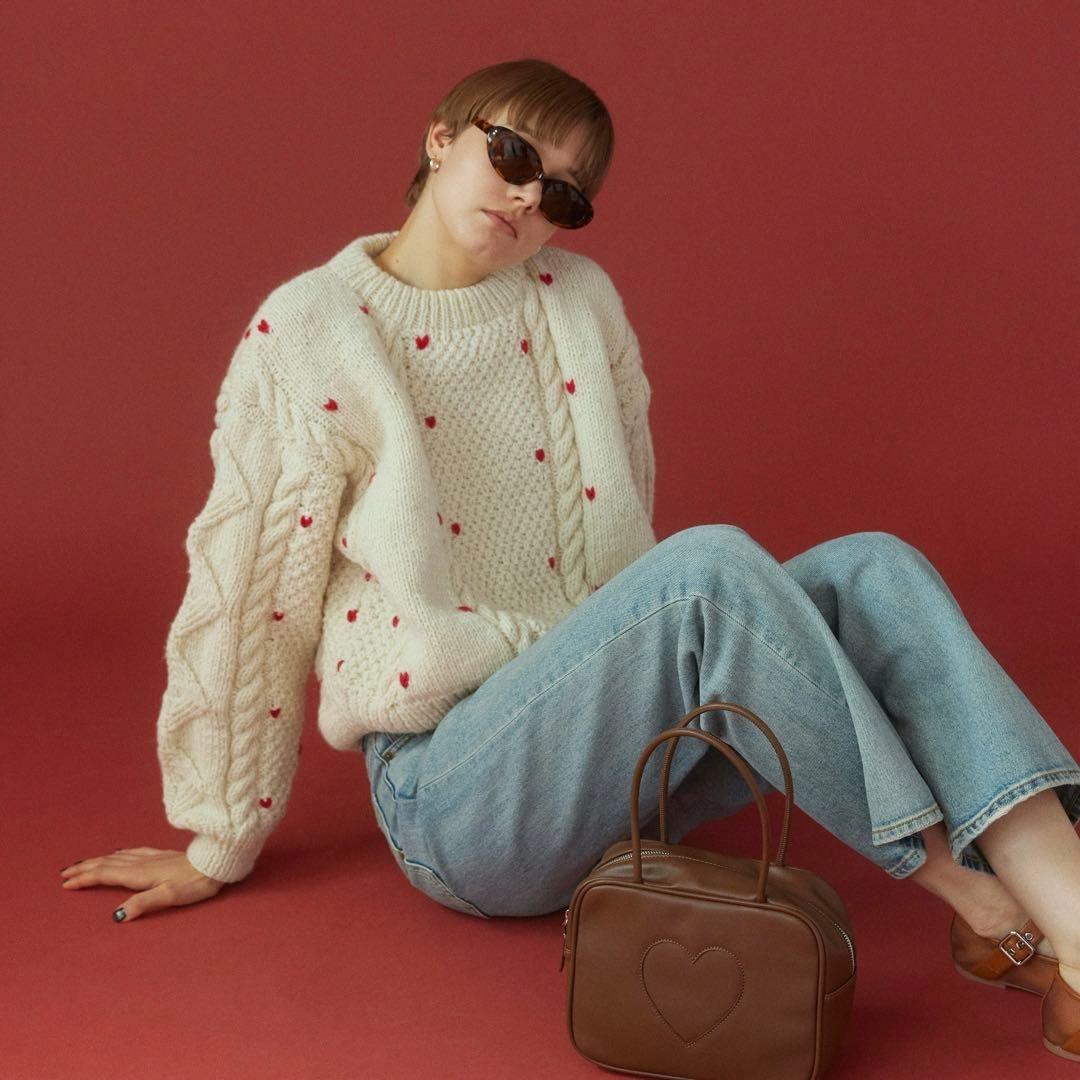 searoomlynn NPL HM Petit Heartニット