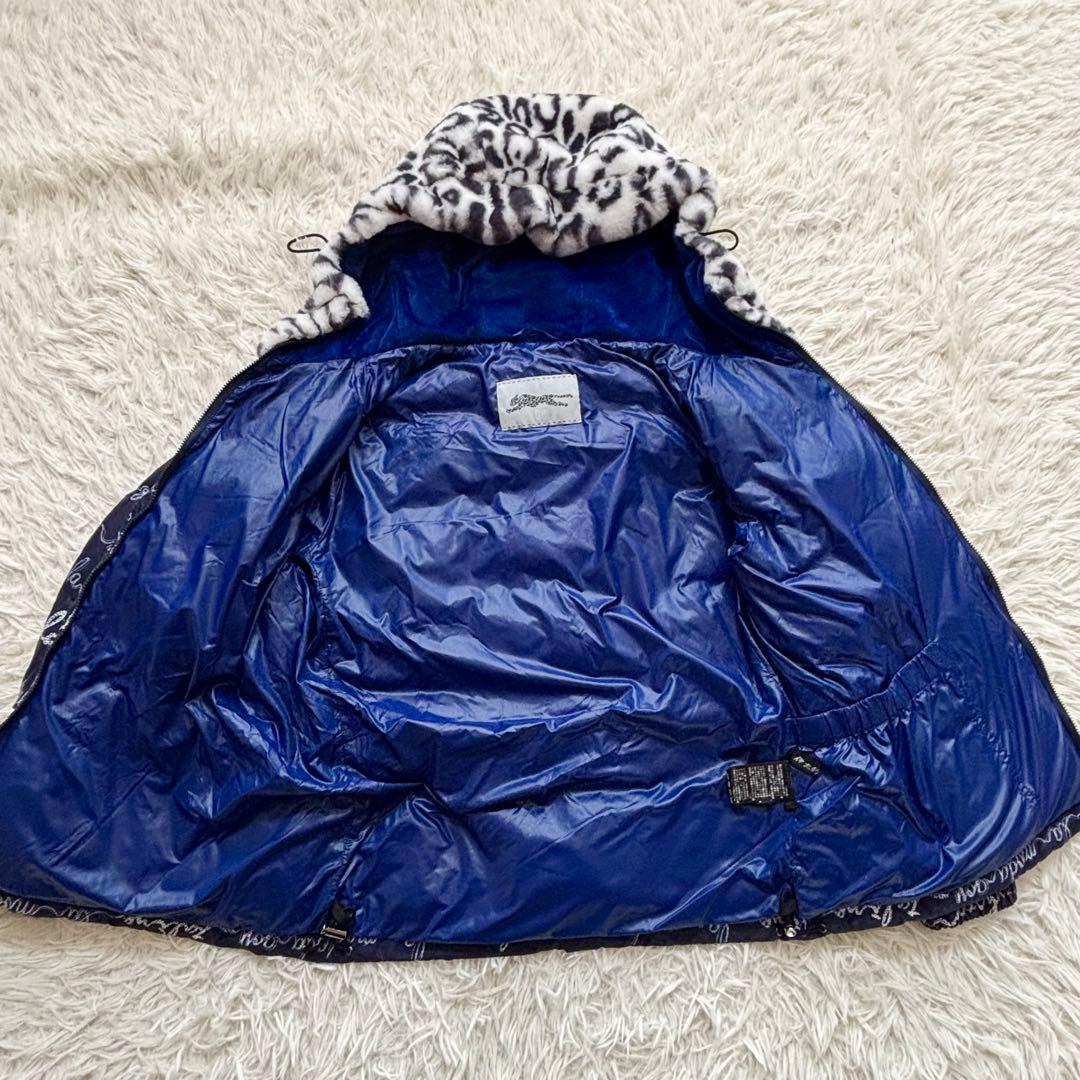 美品 伊太利屋 3WAY ダウンコート インナーダウン Mサイズ 紺 近年モデル