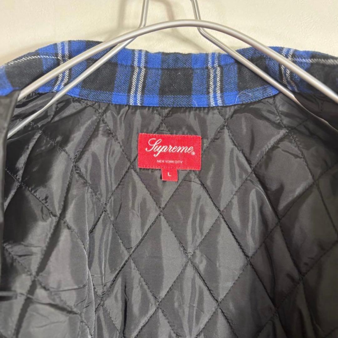 トップス Supreme Arc Logo Quilted Flannel Shirt