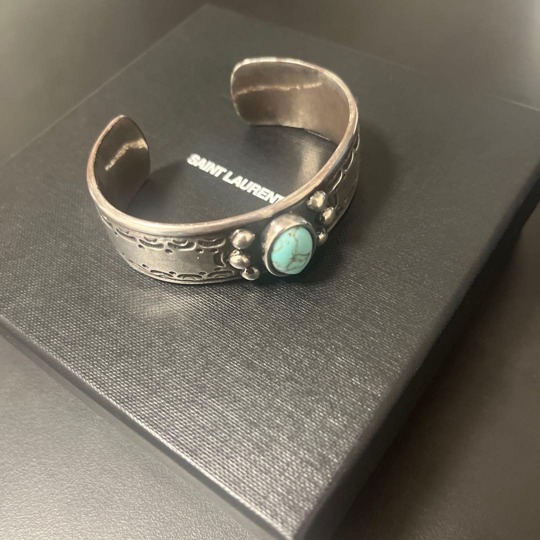 YSL ターコイズ　バングル　ナバホ