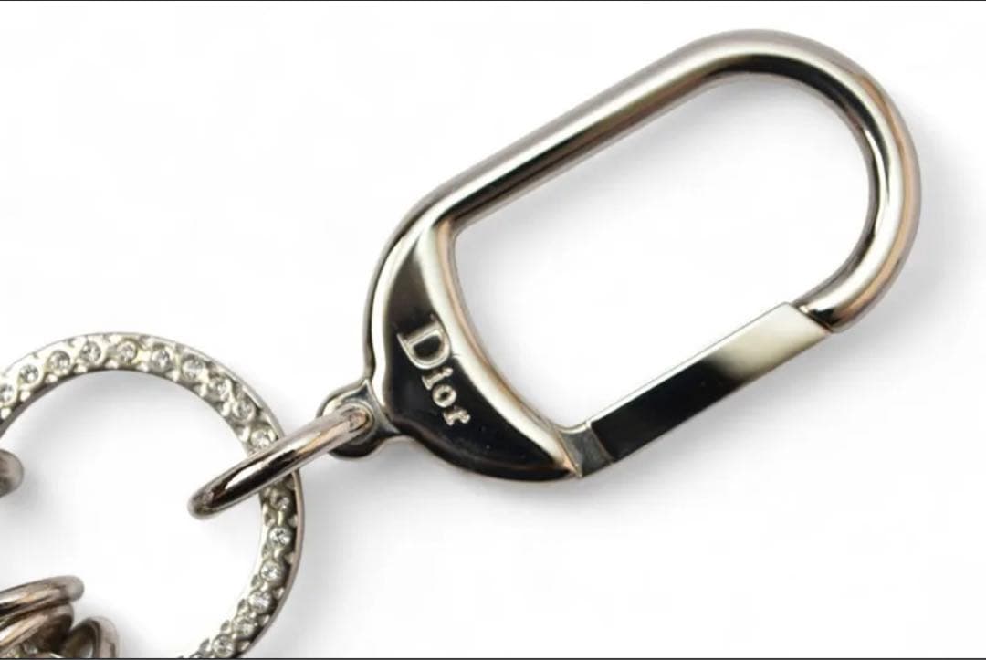 Dior クリスタル装飾 キーホルダー　キーリング　付属品完備　年末セール