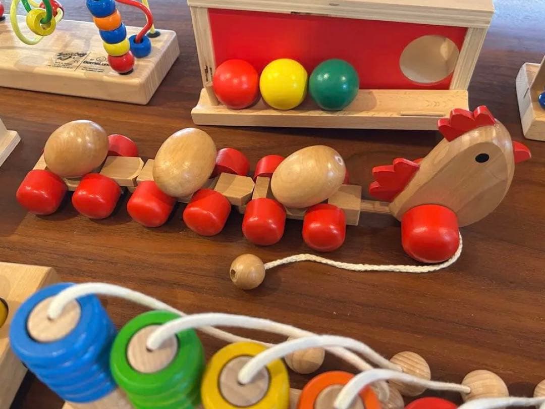 木の玩具まとめ売り　木製14点セットボーネルンド　PlanToys nic社など