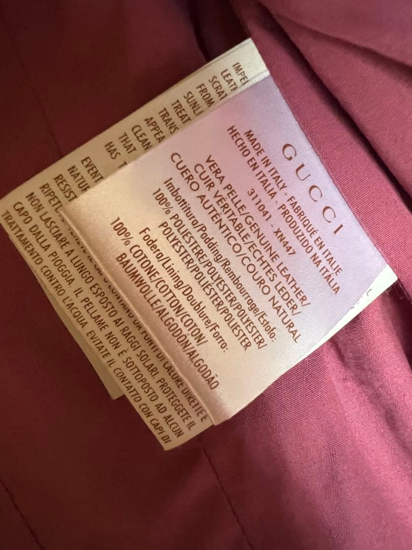 y*様 【最終値下げ！】GUCCI ライダースジャケット 38 本革 レザージャ