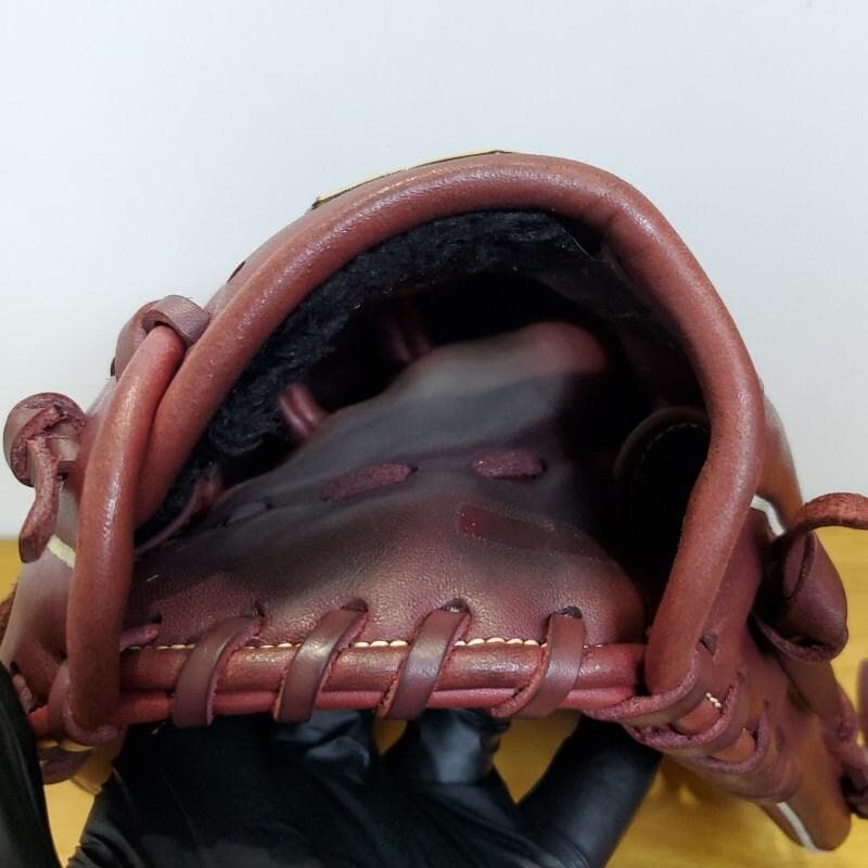 ZETT ゼット ソフトステア 人気カラー ボルドーブラウン 良品 軟式グローブ